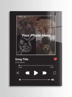 Personalised Black Album Cover