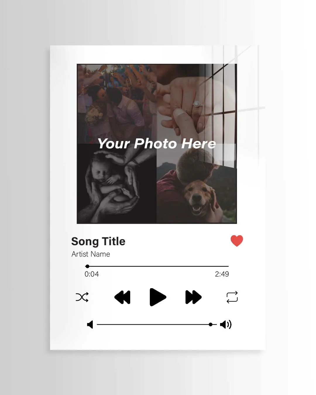 Personalised White Album Cover