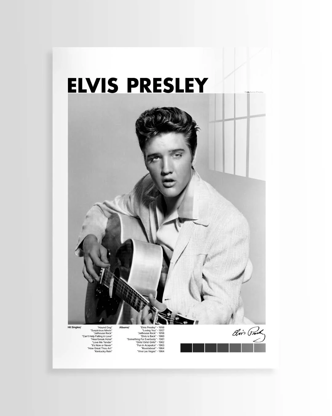 Elvis Presley Cover B&W