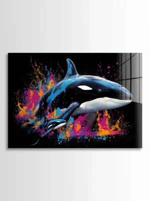 Pod of Killer Whales Noir