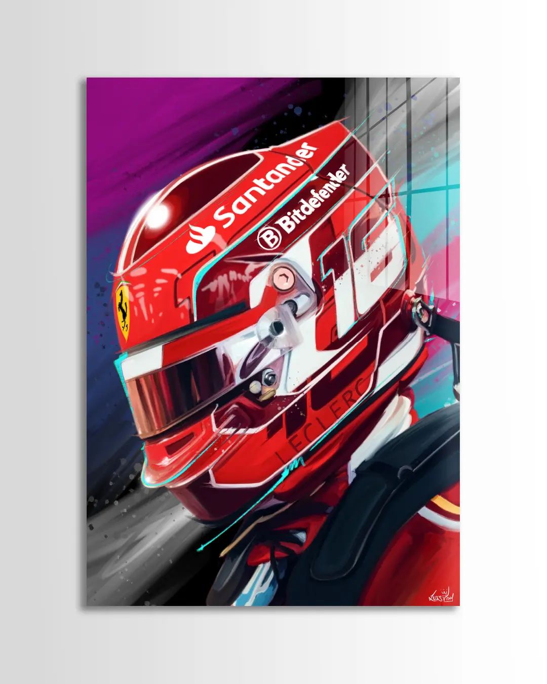 Charles Leclerc Helmet | Luis Vidal