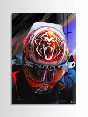 Max Verstappen Lion Helmet | Luis Vidal