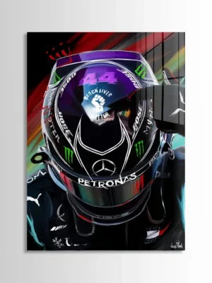 Lewis Hamilton Mercedes BLM Helmet | Luis Vidal