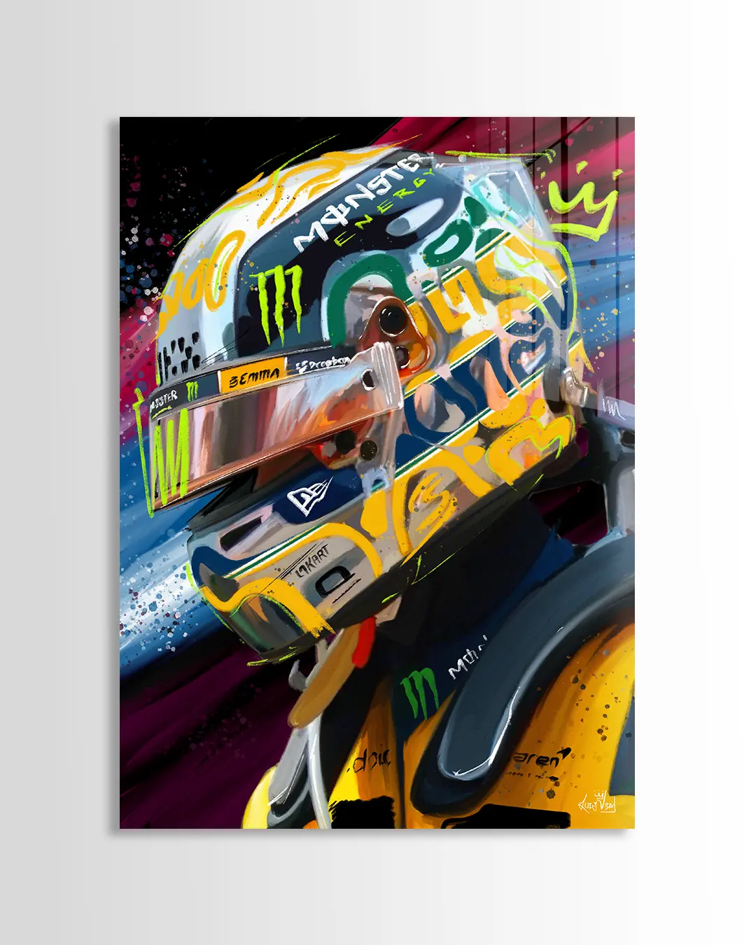 Lando Norris Senna Helmet | Luis Vidal