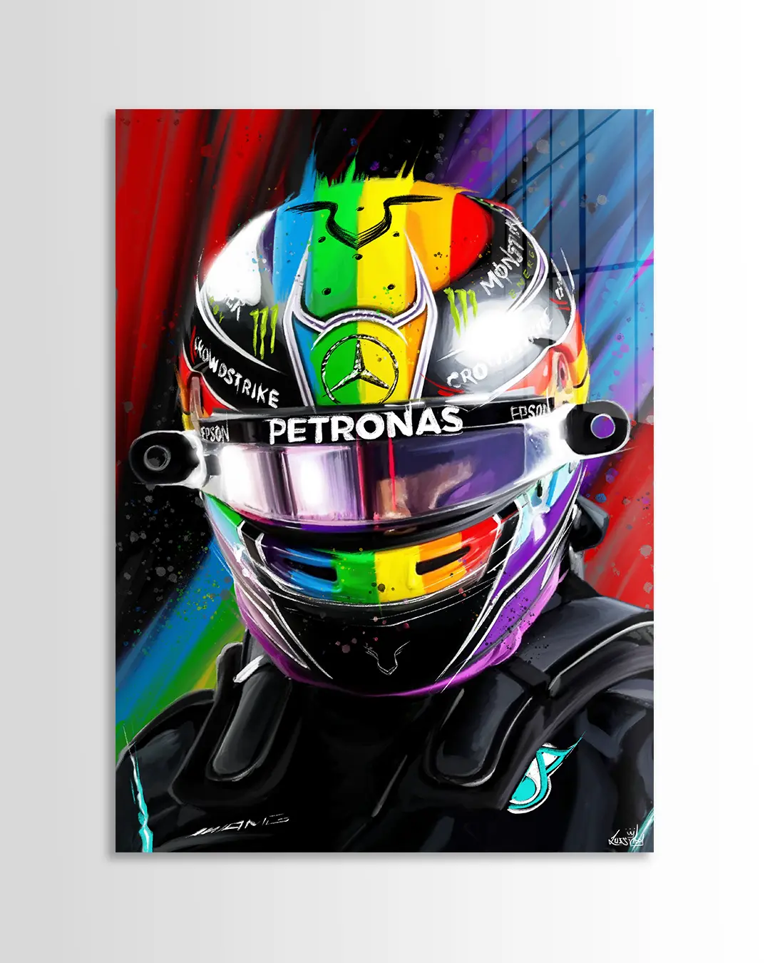 Lewis Hamilton Pride Helmet | Luis Vidal