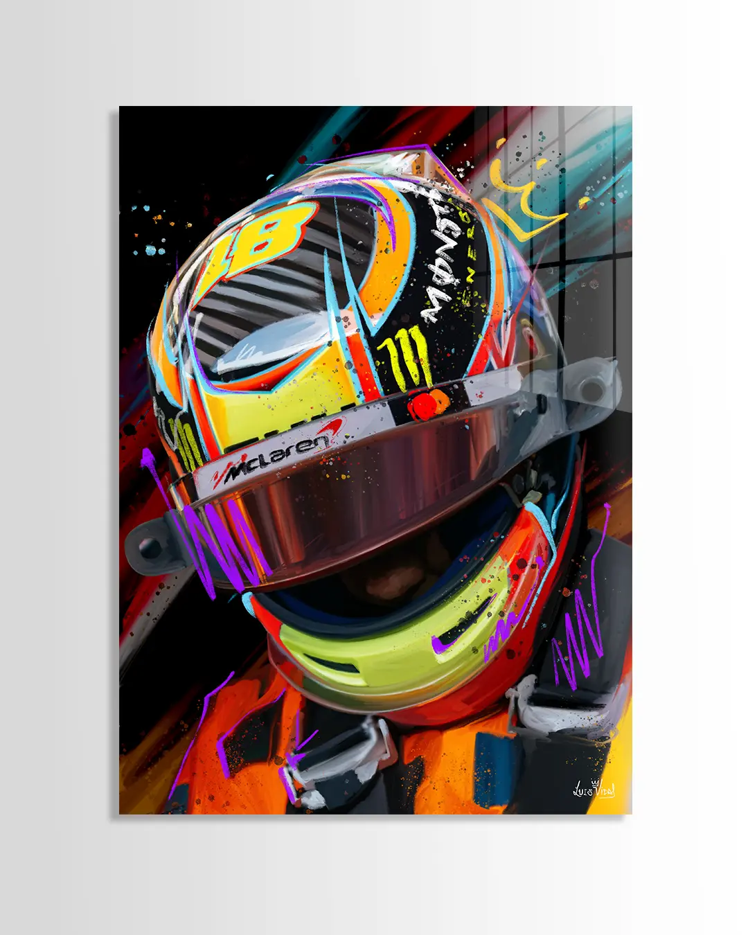 Oscar Piastri Helmet | Luis Vidal