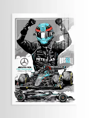 George Russell Mercedes Montage