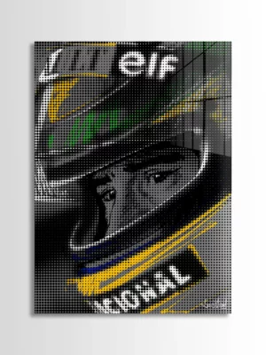 Ayrton Senna Pop Art Style | Luis Vidal