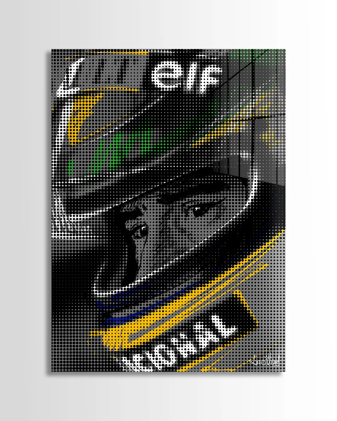 Ayrton Senna Pop Art Style | Luis Vidal