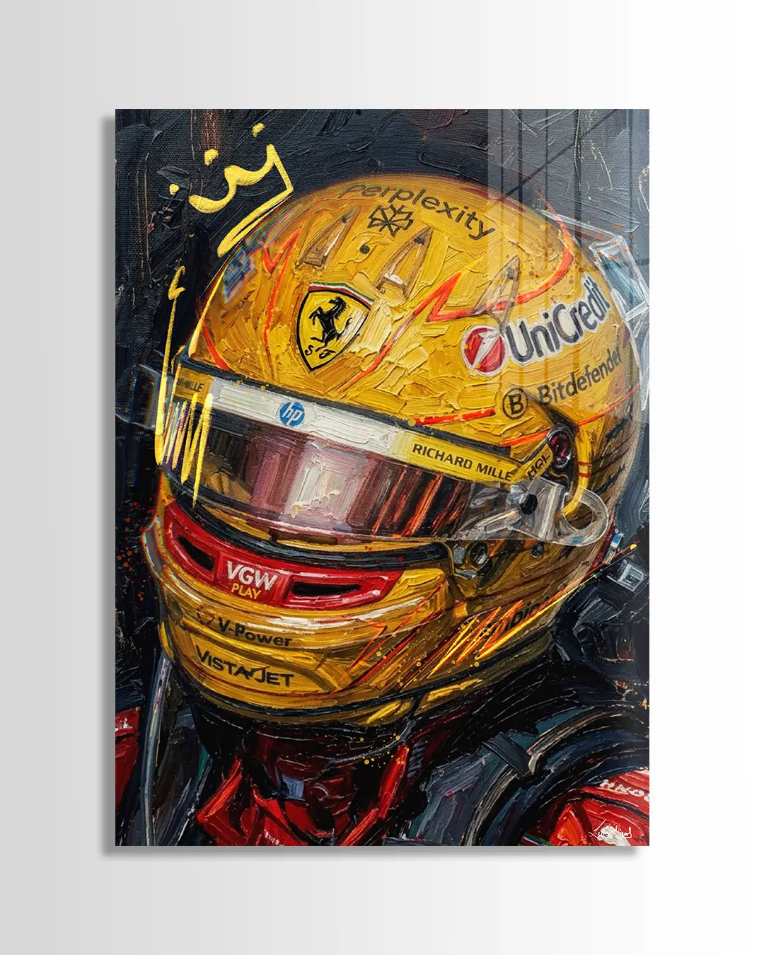 Hamilton Acrylic Paint Print | Luis Vidal