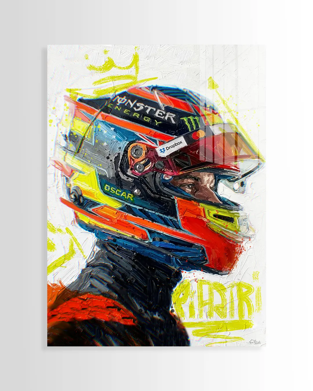 Piastri Acrylic Paint Print | Luis Vidal