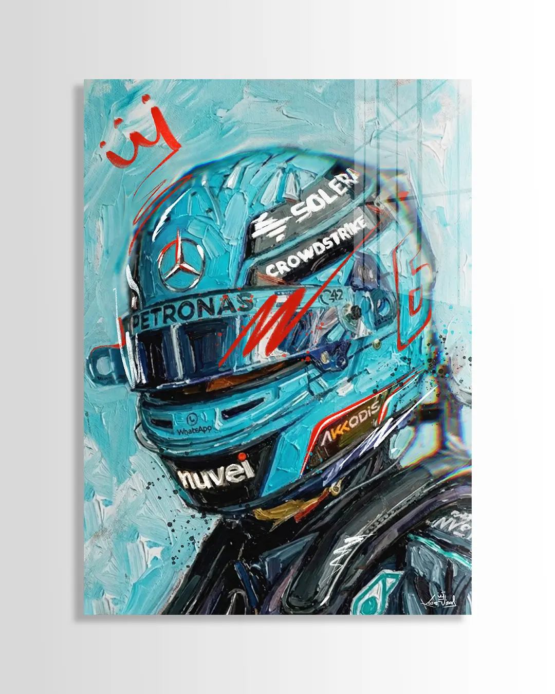 Russell Acrylic Paint Print | Luis Vidal