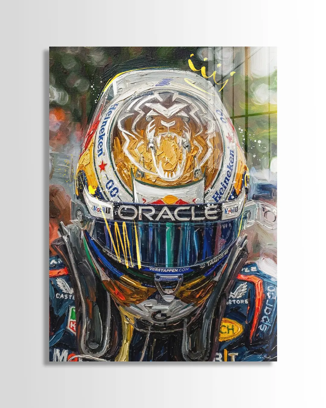 Verstappen Acrylic Paint Print | Luis Vidal